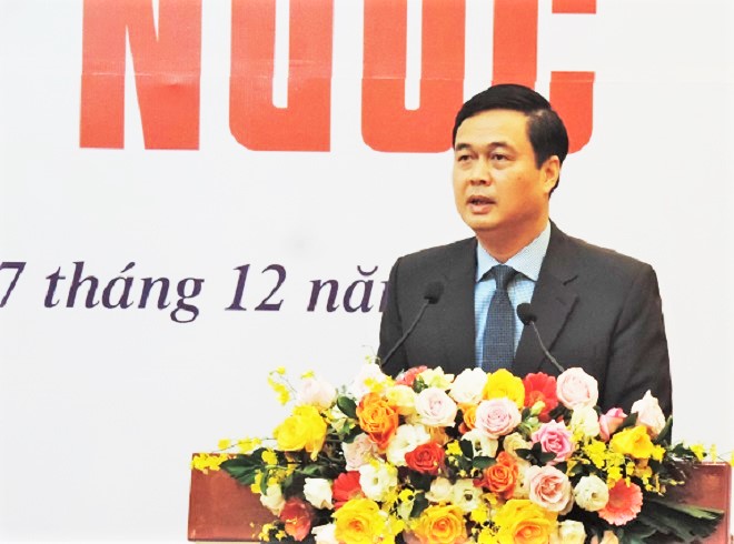 Trưởng ban Ban Thi đua khen thưởng Trung ương, Phạm Huy Giang thông tin tại buổi gặp mặt báo chí