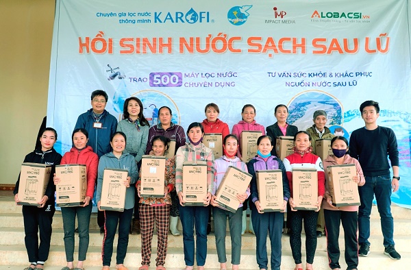 Karofi với “Hồi sinh nước sạch từ vùng lũ”: Tặng 500 máy lọc chuyên biệt cho miền Trung