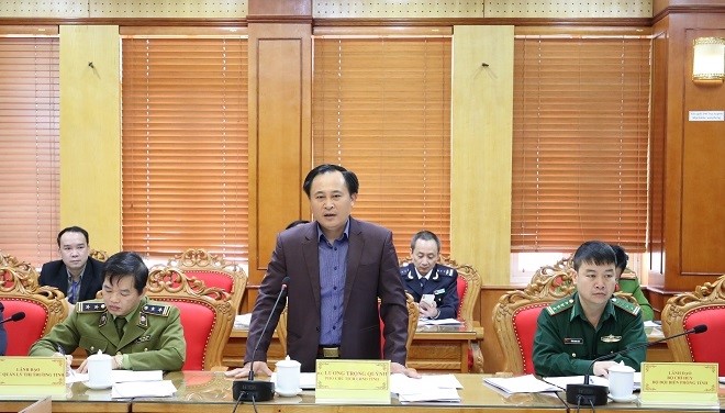 Ảnh: Phó chủ tịch UBND tỉnh, Trưởng BCĐ389/Lạng Sơn, Lương Trọng Quỳnh