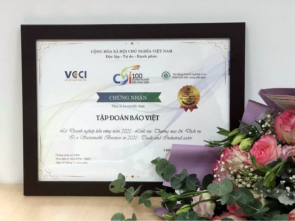 Tập đoàn Bảo Việt - 5 năm liên tiếp được vinh danh trong Top 10 DN Bền vững Việt Nam
