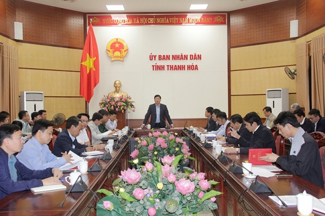 ông Mai Xuân Liêm, , Phó Chủ tịch UBND tỉnh Thanh Hóa đã chủ trì cuộc họp giải quyết các vướng mắc trong quá trình thực hiện Dự án tuyến đường bộ cao tốc Bắc Nam