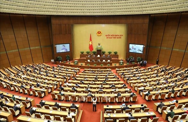 Toàn cảnh phiên khai mạc Kỳ họp thứ mười, Quốc hội khóa XIV.