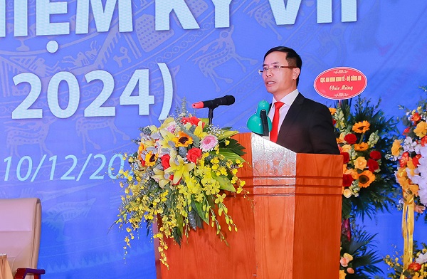 Ông Phạm Đức Ấn - Chủ tịch HĐTV Agribank đảm nhiệm vị trí chủ tịch Hiệp hội Ngân hàng Việt Nam nhiệm kỳ VII phát biểu tại hội nghị