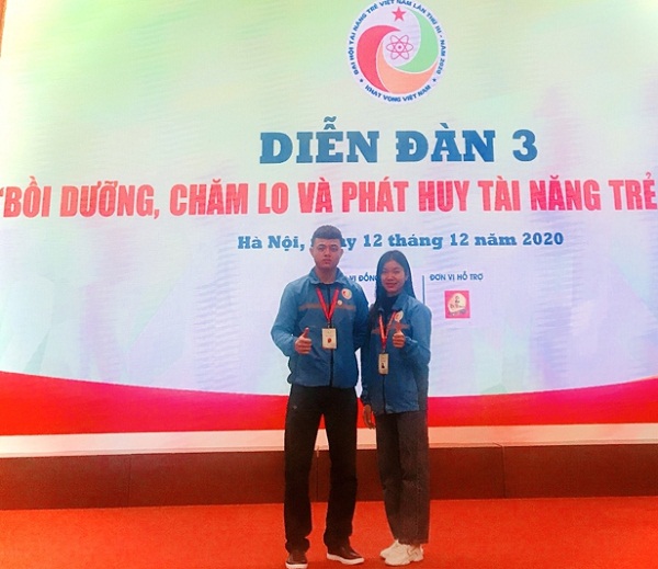 Hà Thị Ngân và Trương Văn Tuấn là 2 trong 4 VĐV trẻ của Thanh Hoá tham dự Đại hội.