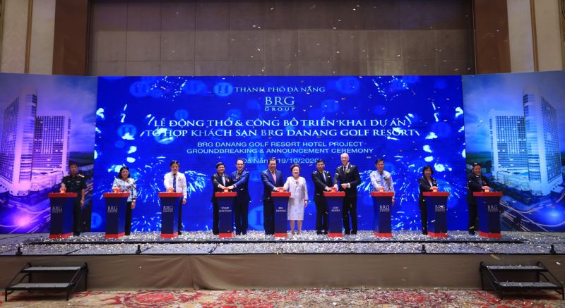 Tập đoàn BRG động thổ và công bố triển khai Dự án tổ hợp Khách sạn BRG Danang Golf Resort