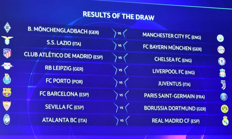 Vòng 1/8 Champions League: Chelsea đụng Atletico, Barca đấu PSG