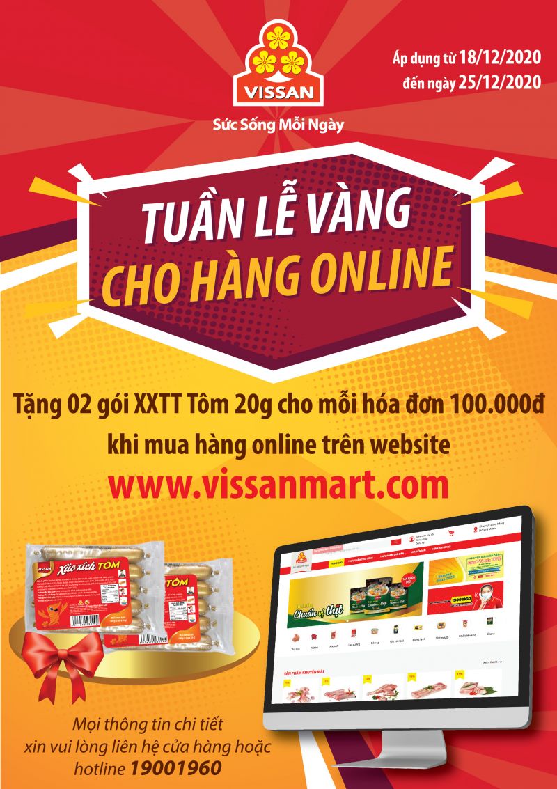Vissan ra mắt website kinh doanh thực phẩm trực tuyến Vissanmart.com