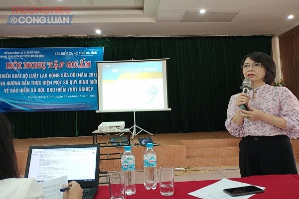 Sở LĐ-TB&XH Hà Tĩnh phối hợp với BHXH Hà Tĩnh triển khai hội nghị tập huấn truyền đạt kiến thức về Bộ Luật Lao động sửa đổi 2019