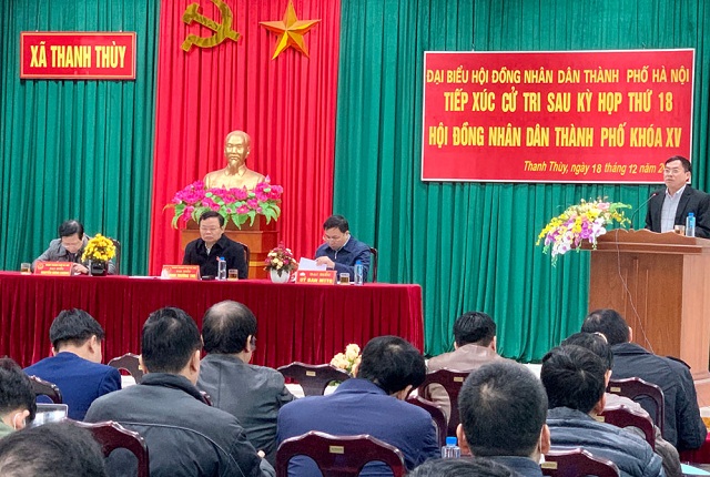 Cử tri kiến nghị TP Hà Nội đầu tư kinh phí xây dựng khu xử lý nước thải ở các làng nghề