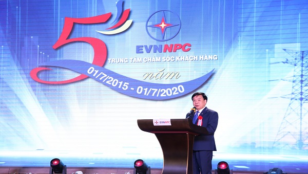 Ông Nguyễn Trọng Phụng - Giám đốc EVNNPC.CC phát biểu tại Hội nghị