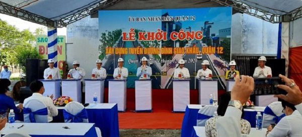 TPHCM: Khởi công công trình nâng cấp, mở rộng đường Đình Giao Khẩu, quận 12
