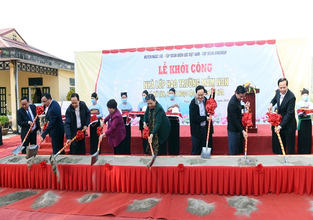 EVN - EVNNPC ủng hộ 3 tỷ đồng xây dựng Trường Mầm non xã Mỹ Tân, tỉnh Thanh Hóa