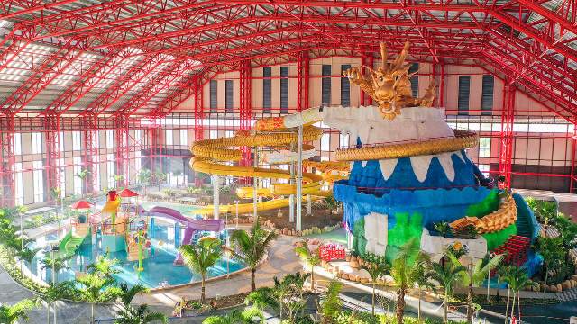 Một g&oacute;c Khu vui chơi giải tr&iacute; phức hợp Water Park 365