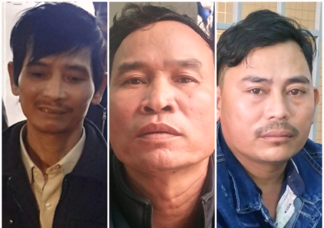Ba đối tượng cộm cán của đường dây ma túy lớn nhất Quảng Nam từ trước đến nay (ảnh công an cung cấp)