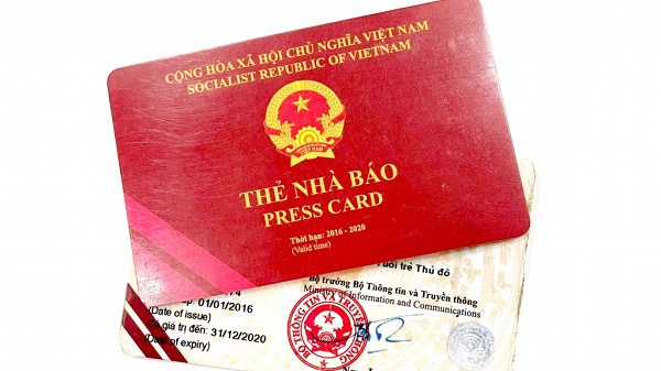 Thẻ nhà báo kỳ hạn 2021-2025 có chíp mã hóa điện tử để chống làm giả
