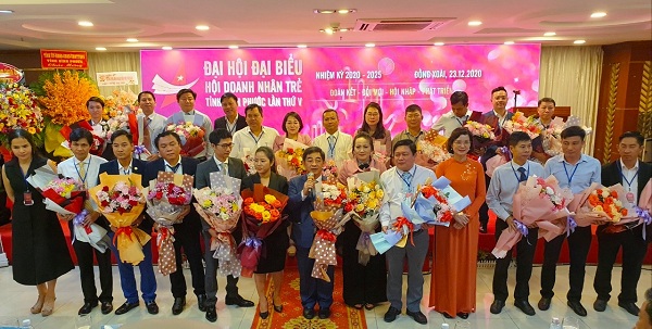 Ban Chấp hành Hội Doanh nghiệp trẻ tỉnh Bình Phước nhiệm kỳ V ra mắt tại Đại hội
