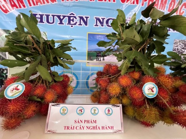 Huyện Nghĩa Hành có diện tích trái cây hơn 300ha, trái cây trở thành sản phẩm chủ lực của địa phương