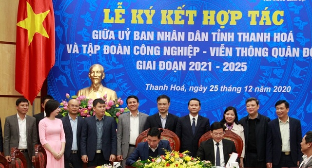 Tỉnh Thanh Hóa ký kết hợp tác với Tập đoàn Công nghiệp Viễn thông Quân đội