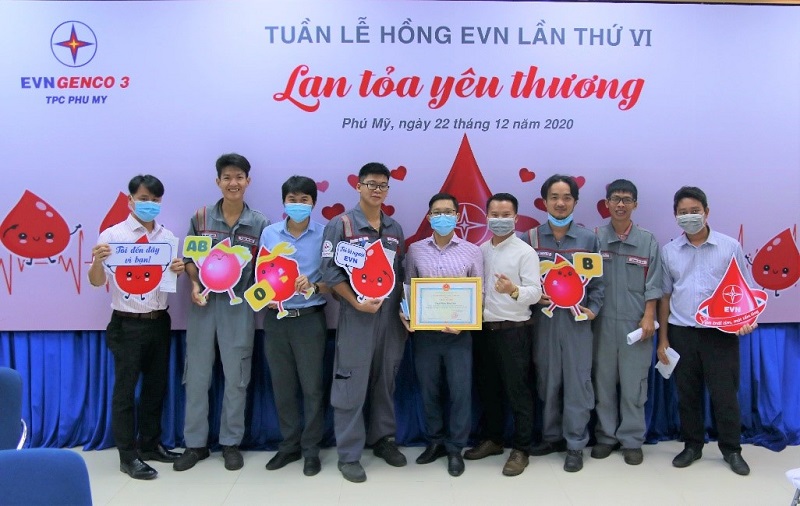 EVNGENCO 3 tổ chức hiến máu hưởng ứng Tuần lễ hồng EVN lần VI - 2020