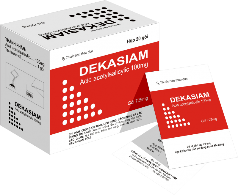 Công ty Cổ phần Dược phẩm Sao Kim số tiền 70 triệu đồng do có hành vi sản xuất thuốc Dekasiam không đạt tiêu chuẩn chất lượng.