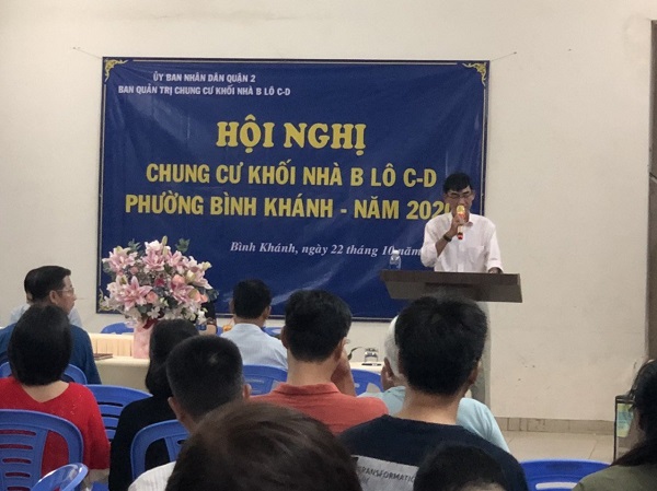 2. Theo cư dân, nhiều tài liệu thu chi không được Ban quản trị công khai tại hội nghị chung cư diễn ra ngày 22/10/2020.