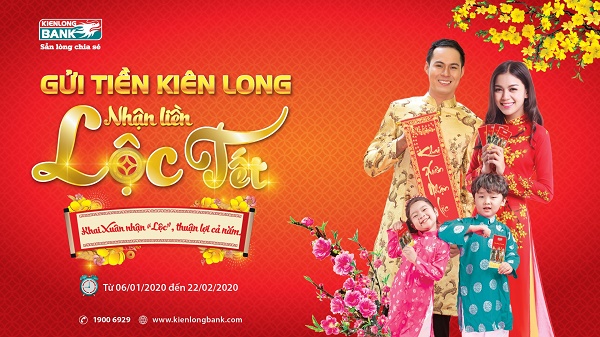 “Gửi tiền Kiên Long - Nhận liền lộc Tết” giá trị 2 tỷ đồng