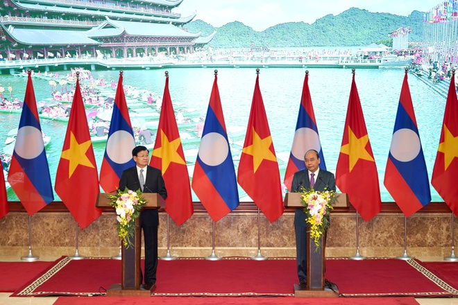 Hai Thủ tướng chủ trì họp báo chung (Ảnh: VGP/Quang Hiếu)