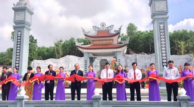 Thủ tướng Nguyễn Xuân Phúc dự Lễ khánh thành Đền thờ Liệt sĩ Núi Quế - Anh linh Đài