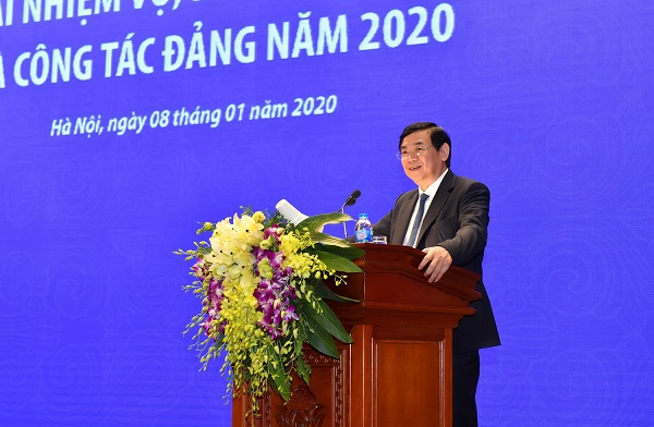 Chủ tịch HĐQT BIDV Phan Đức Tú phát biểu tại Hội nghị
