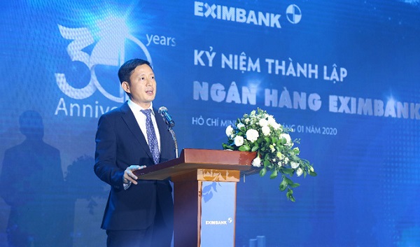 Ông Nguyễn Cảnh Vinh – quyền Tổng Giám đốc Eximbank phát biểu khai mạc sự kiện.