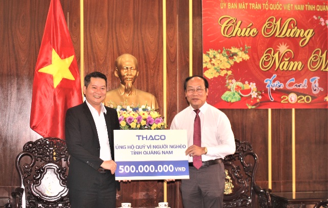 Quảng Nam: Thaco ủng hộ 500 triệu đồng xây nhà đại đoàn kết cho người nghèo
