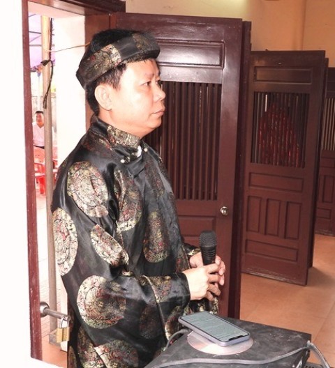 Ông Nguyễn Xuân Hải- Chủ xướng của lễ cúng đầu năm