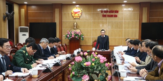 Phó Chủ tịch UBND tỉnh Phạm Đăng Quyền chỉ đạo tại hội nghị.