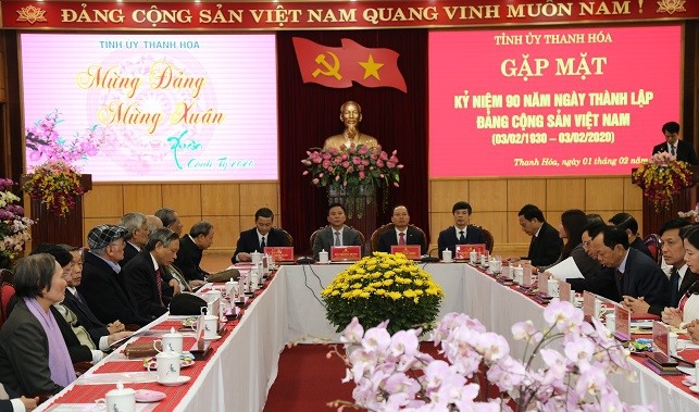Toàn cảnh buổi gặp mặt Kỷ niệm 90 năm ngày thành lập Đảng Cộng Sản Việt Nam