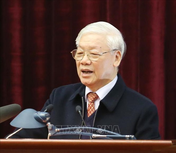 Tổng Bí thư, Chủ tịch nước Nguyễn Phú Trọng phát biểu (Ảnh: Phương Hoa/TTXVN)