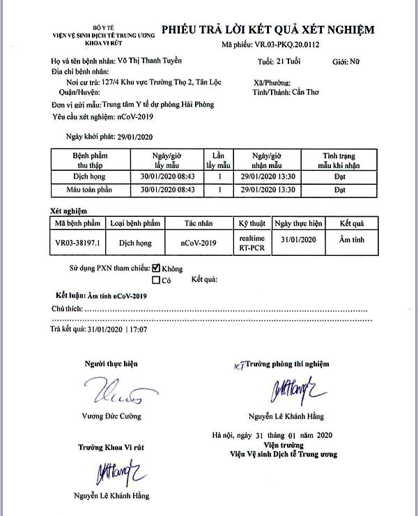 Hải Phòng: Thêm 3 ca nghi viêm đường hô hấp cấp do virus Corona