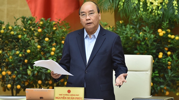 Thủ tướng Nguyễn Xuân Phúc phát biểu tại cuộc họp (Ảnh Quang Hiếu)