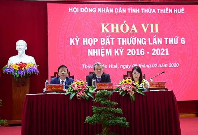 HĐND tỉnh Thừa Thiên Huế họp bất thường