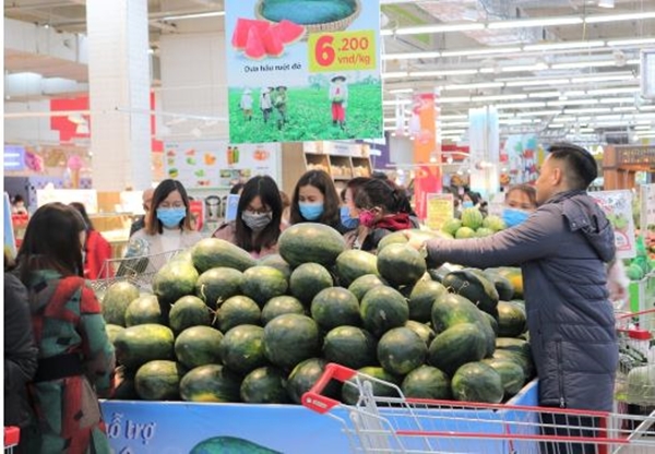 Big C cam kết thu mua dưa hấu từ 6.200 đồng/kg cho nông dân