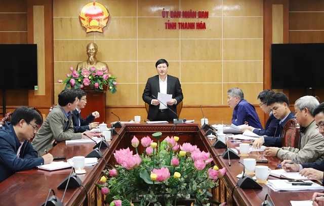 Phó Chủ tịch UBND tỉnh Thanh Hóa Mai Xuân Liêm chủ trì hội nghị báo cáo Quy hoạch xây dựng vùng huyện Nga Sơn