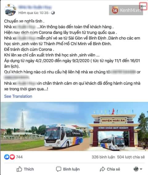 Nét đẹp của người dân miền đất võ: "Vé xe 0 đồng" cho sinh viên về quê tránh dịch nCoV