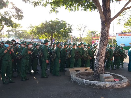 Các tân binh của thị xã Phú Mỹ được giao cho các đơn vị gồm: Tiểu đoàn 180 (Quân khu 7); Lữ đoàn công binh 25 (Quân khu 7); Trường Sỹ quan Lục quân 2 và Bộ Chỉ huy quân sự tỉnh BR-VT tiếp nhận, huấn luyện.