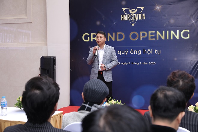 Shark Bình chia sẻ tại lễ khai trương thương hiệu Hair Station