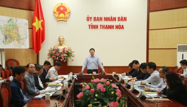 Đồng chí Mai Xuân Liêm – Tỉnh ủy viên, Phó Chủ tịch UBND tỉnh Thanh Hóa chủ trì Hội nghị nghe báo cáo Quy hoạch chung đô thị Thanh Hóa đến năm 2040.