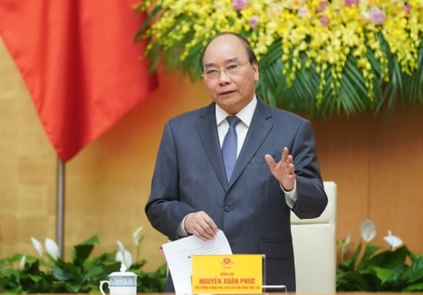 Thủ tướng Nguyễn Xuân Phúc phát biểu tại phiên họp (Ảnh: VGP/Quang Hiếu)