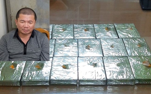 Thanh Hóa: Bắt quả tang đối tượng vận chuyển 17 bánh heroin