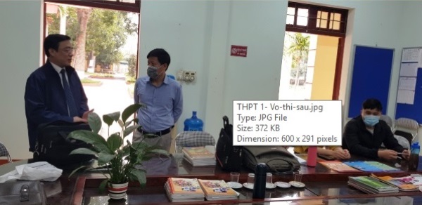 Ông Phạm Khương Duy, Phó Giám đốc Sở GD&ĐT trường THPT Võ Thị Sáu (huyện Bình Xuyên)