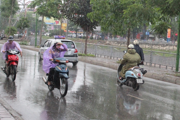 Khu vực Hà Nội sẽ xuất hiện mưa giông