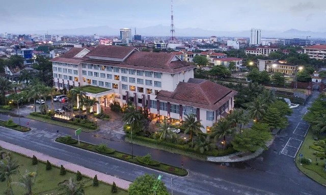 Khách sạn Sài Gòn Quảng Bình - nơi đoàn du khách Anh đang lưu trú và được cách ly tại đây