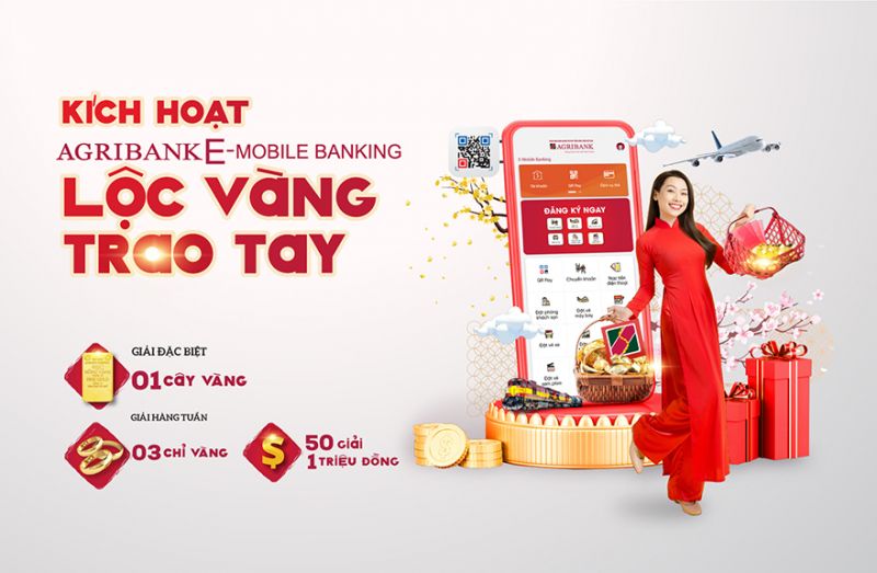 Ngập tràn quà tặng và ưu đãi dành cho khách hàng giao dịch tại Agribank nhân dịp năm mới 2021
